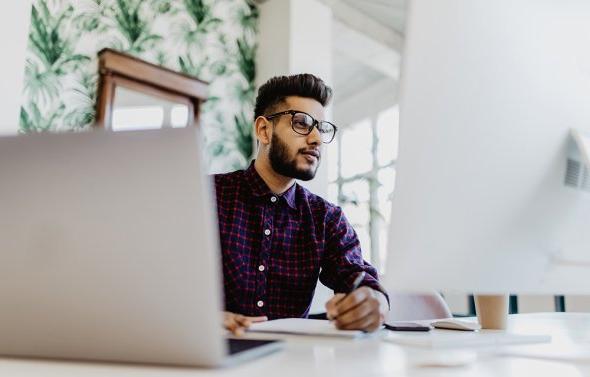 Man on laptop