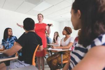 Professor in Classroom